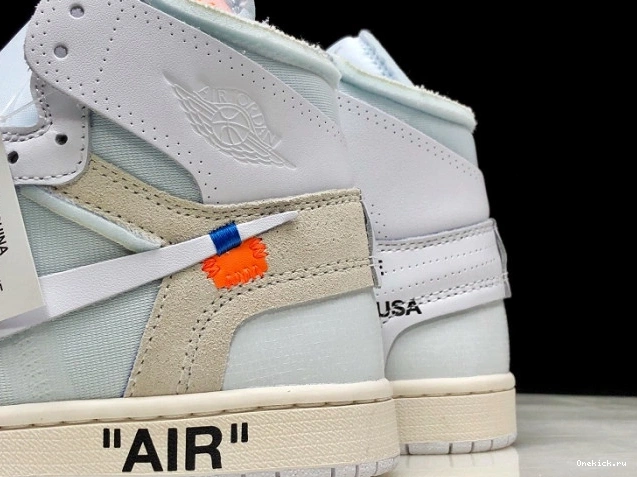 One Kick 1 High Air White Jordan Off-White AQ0818-100 Retro 0727